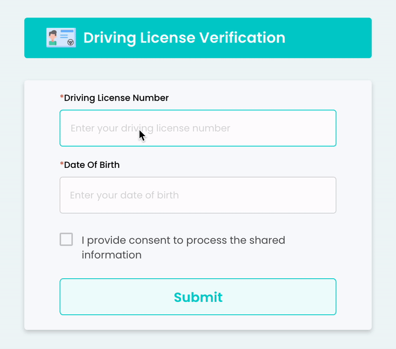 Driving License (DL) Verification API | Verify DL Number