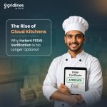 Chef holding an approved FSSAI certificate highlighting the need for instant FSSAI verification in cloud kitchens