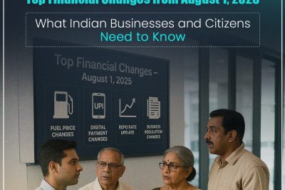 Top Financial Changes from August 1, 2025: What Indian Businesses and Citizens Need to Know