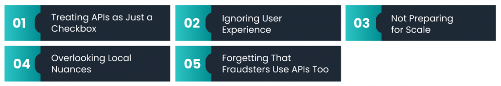 Five most common mistakes businesses make with identity verification APIs